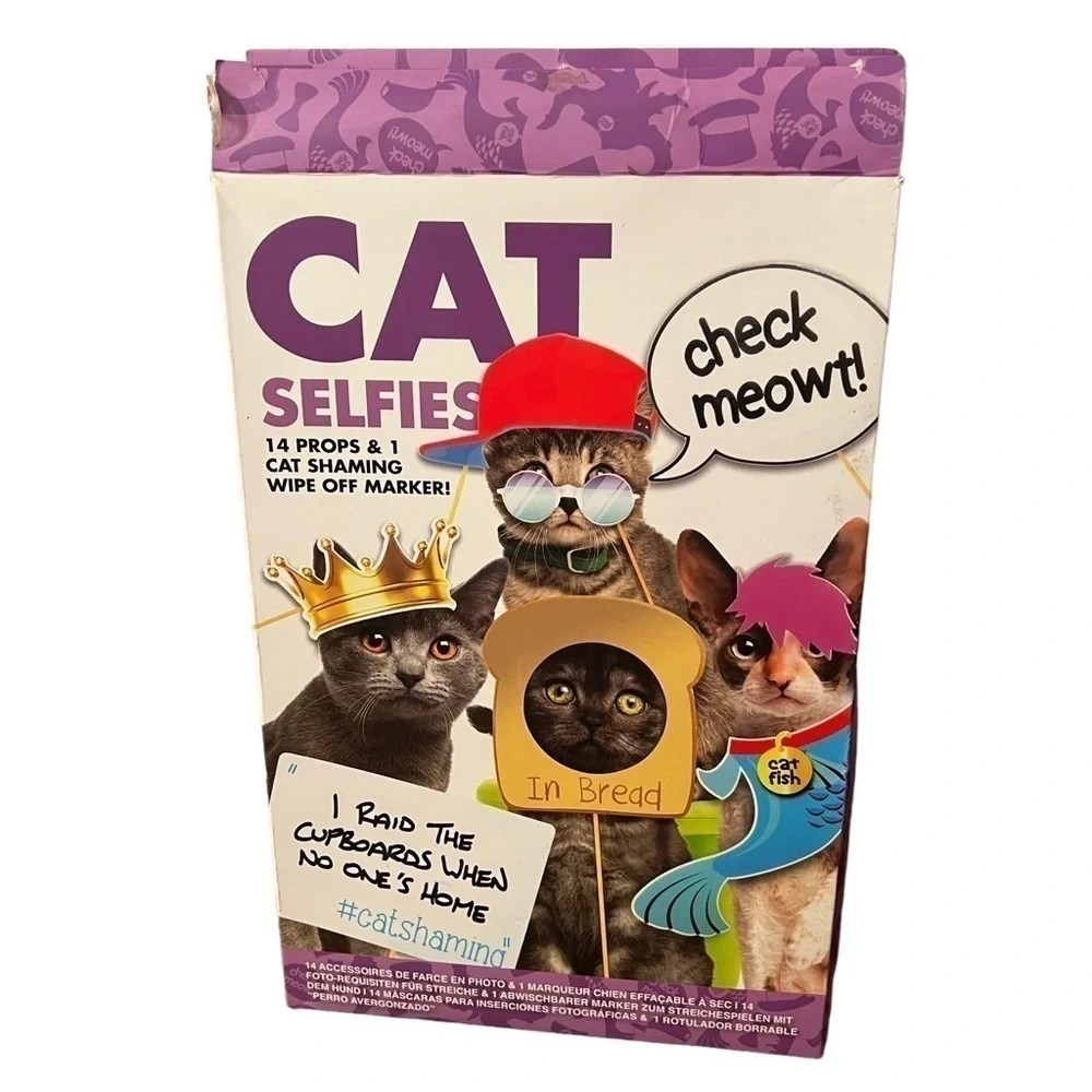 Cat Selfies Photo Prop Kit